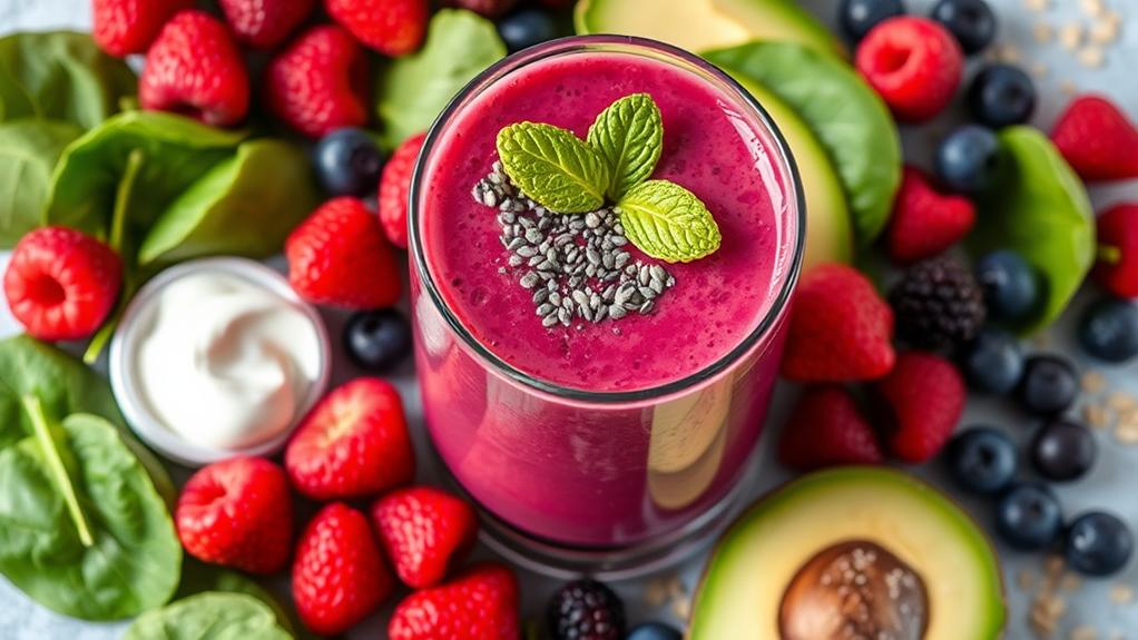 filling low calorie smoothie ingredients