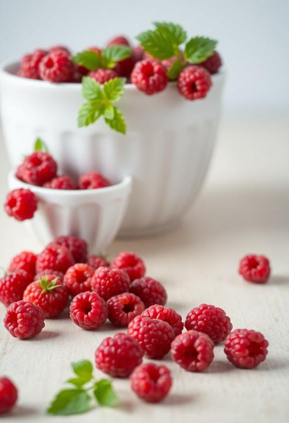 flavorful fiber rich raspberries