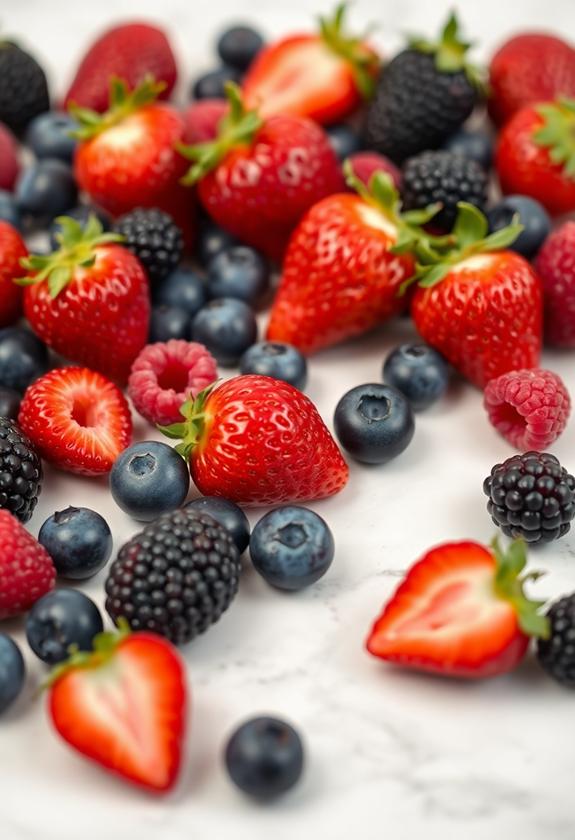 fresh colorful nutritious fruit