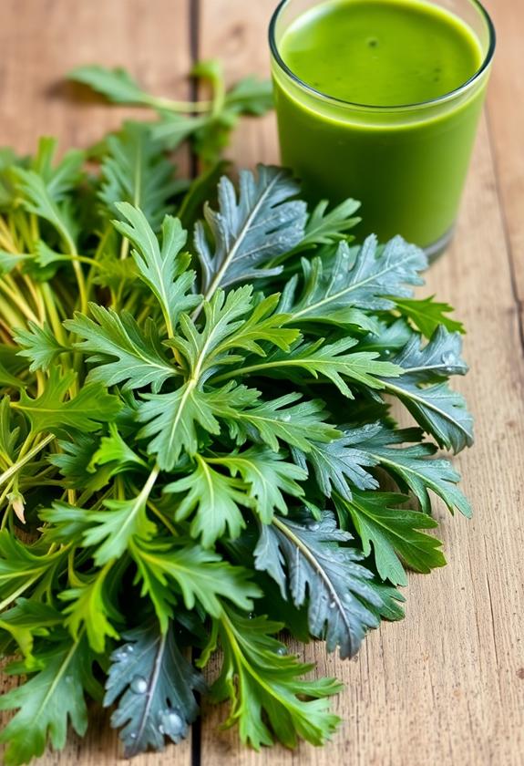 fresh leafy green vegetable