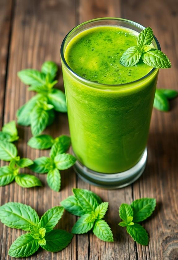 fresh mint leaves available