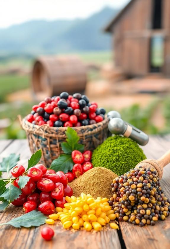 fresh produce from farms