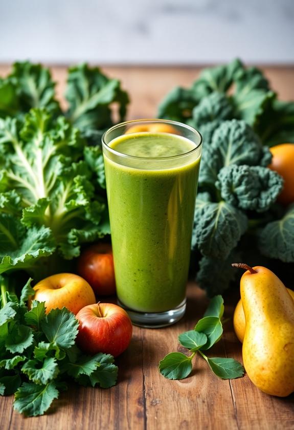 fresh seasonal green smoothie