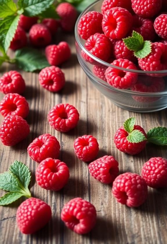 fresh sweet red berries
