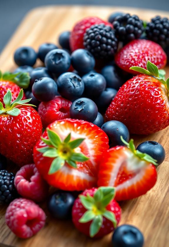fresh vibrant nutritious fruits
