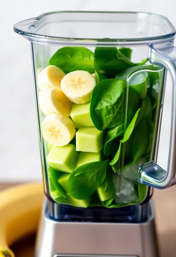 frozen ingredient blending process