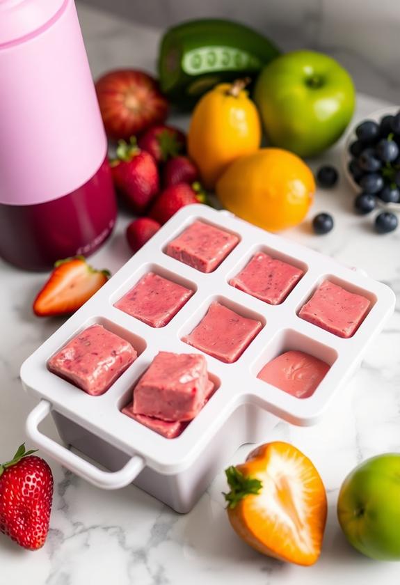 frozen smoothie serving sizes