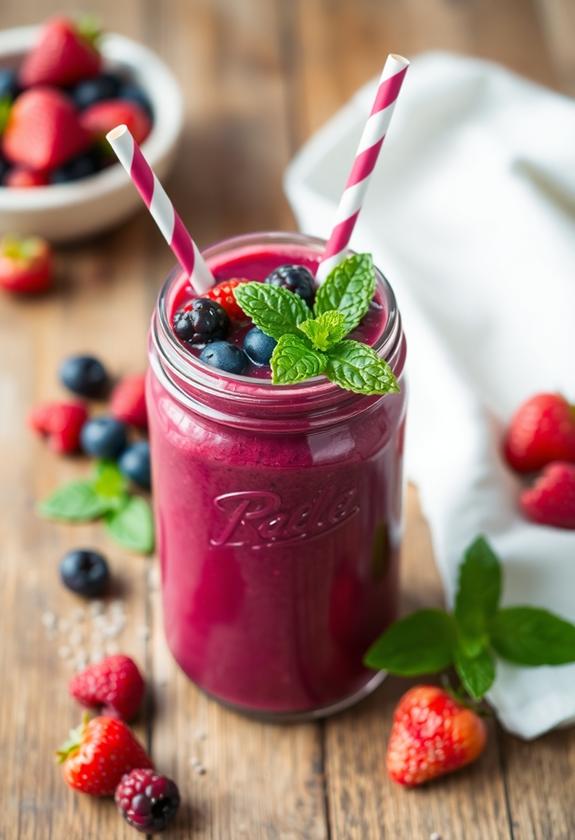 fruitful berry smoothie delight