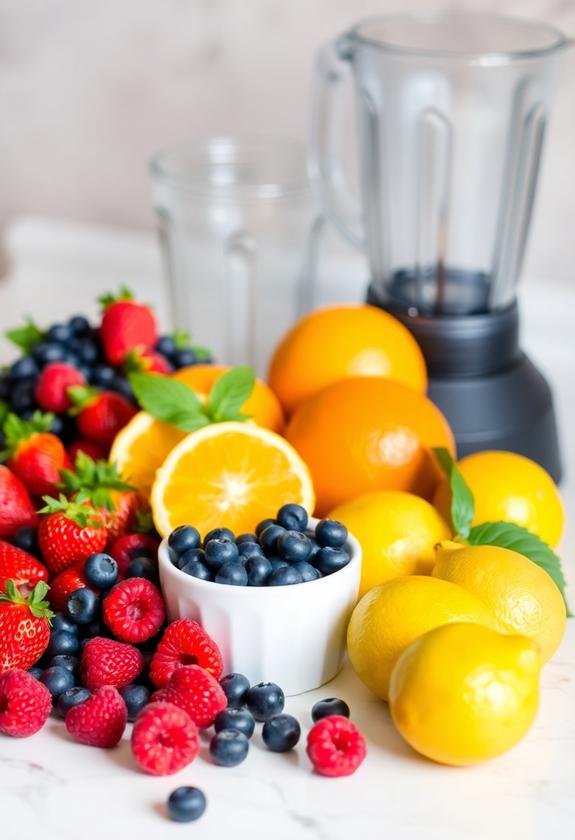 fruits berries and citrus