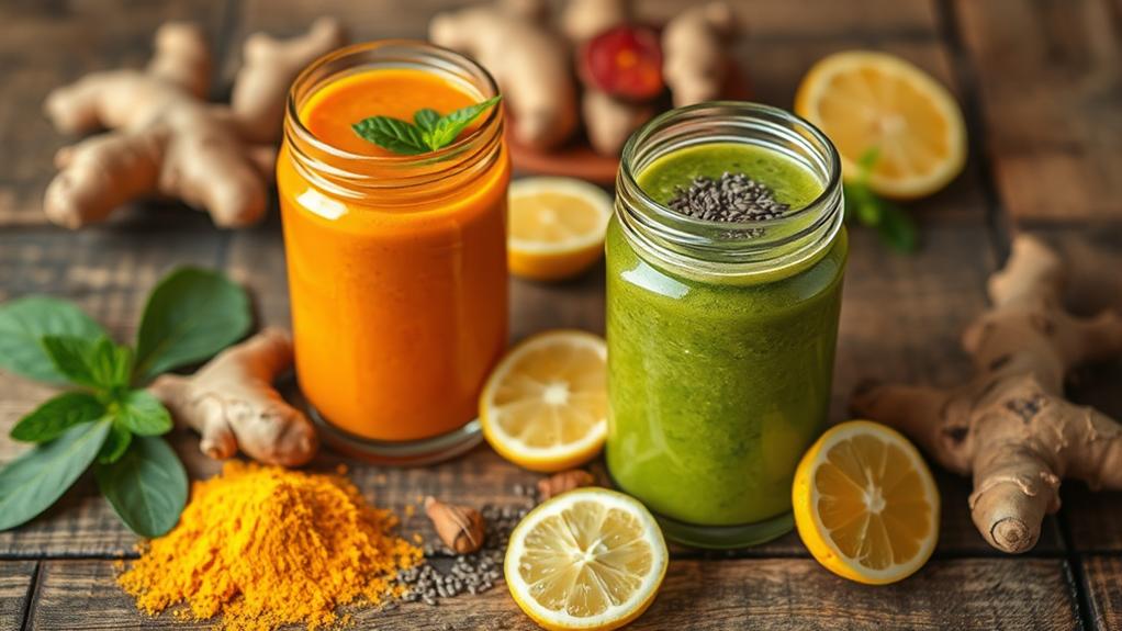ginger turmeric detox smoothies