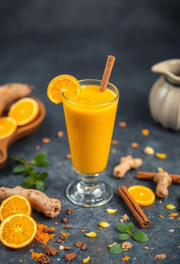 golden turmeric healing drink