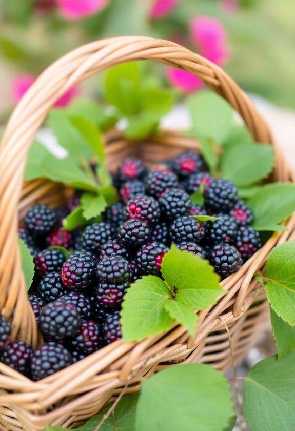 harvesting ripe summer fruit