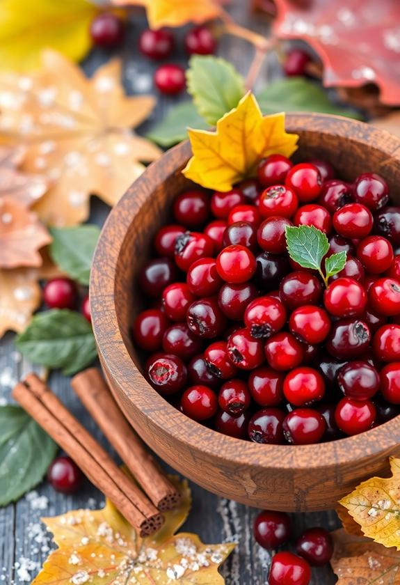 harvesting seasonal cranberry bounty