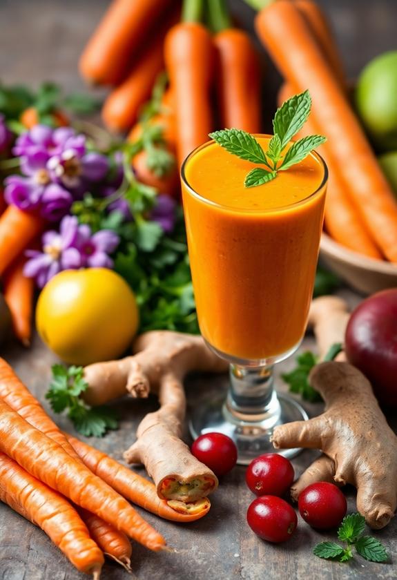 healthy carrot ginger blend