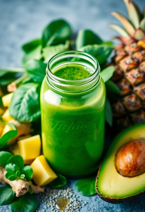 healthy green energy drink