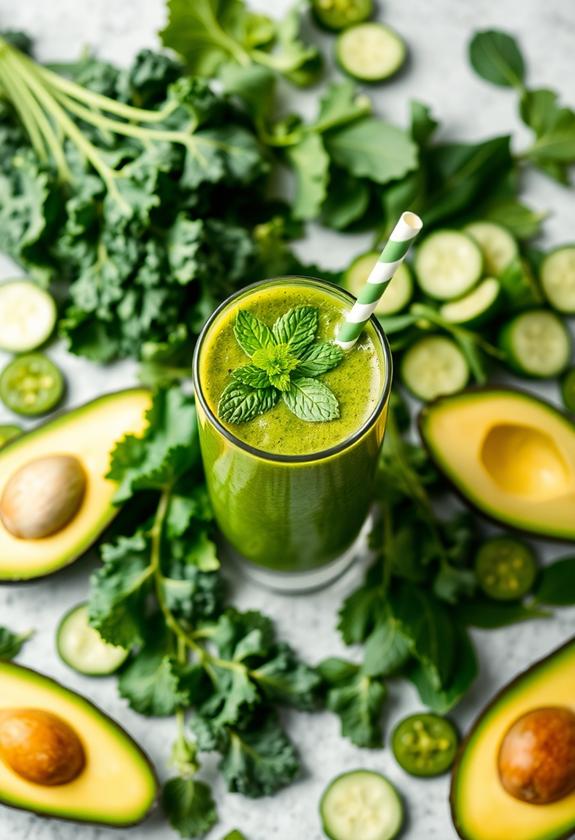 healthy green goddess smoothie