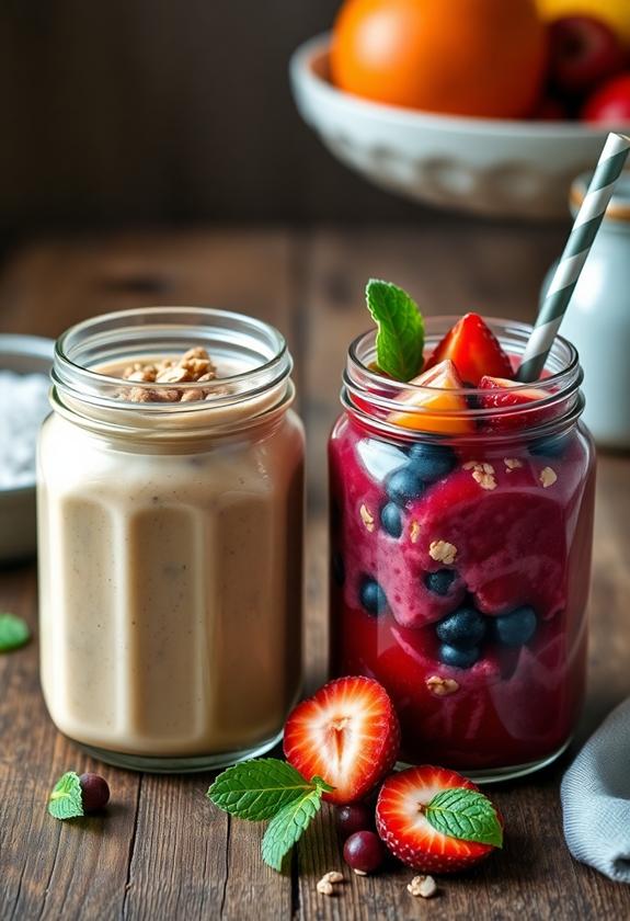 healthy lifestyle with smoothies