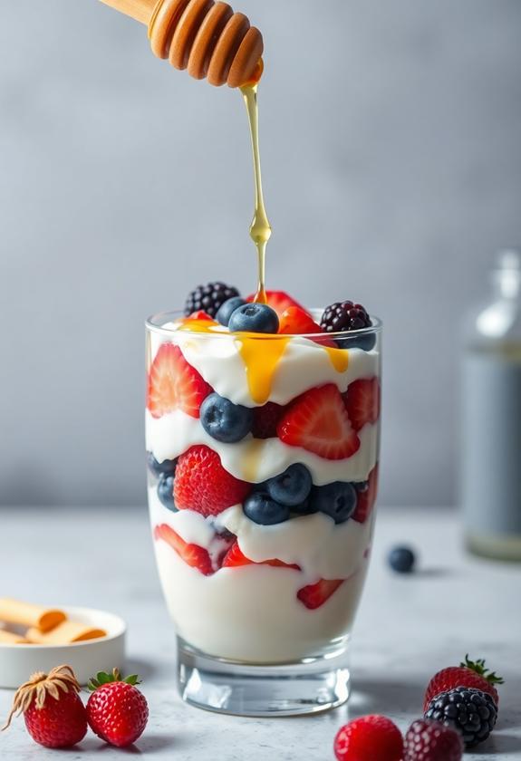 healthy yogurt berry blend