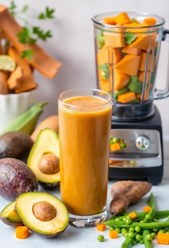 high calorie vegetable options