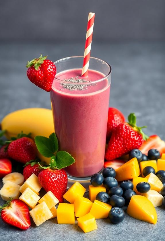 incorporate fresh frozen fruits