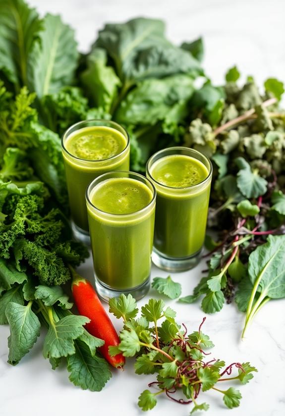 incorporating greens into blends