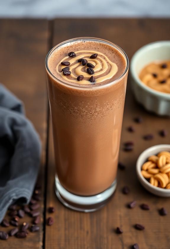 indulgent chocolate peanut butter