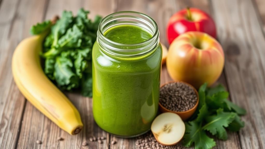 ingredients for green smoothie