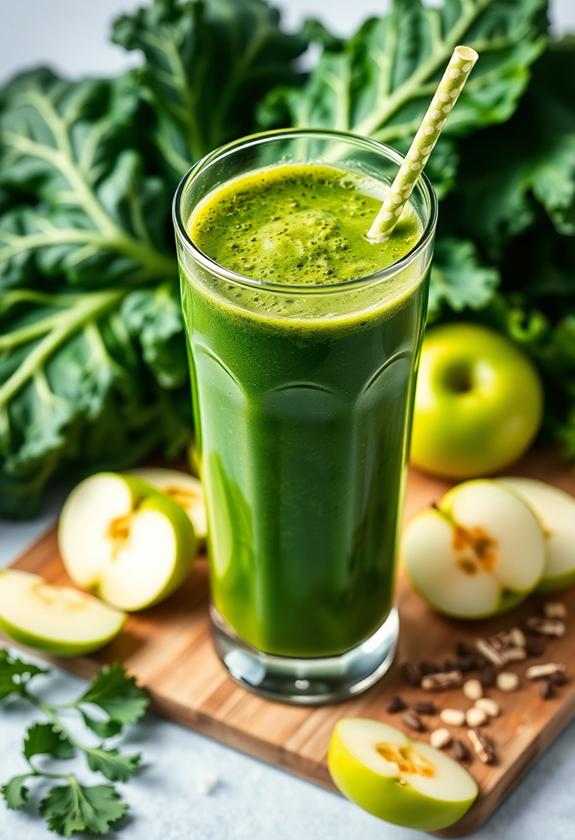 kale apple detox smoothie