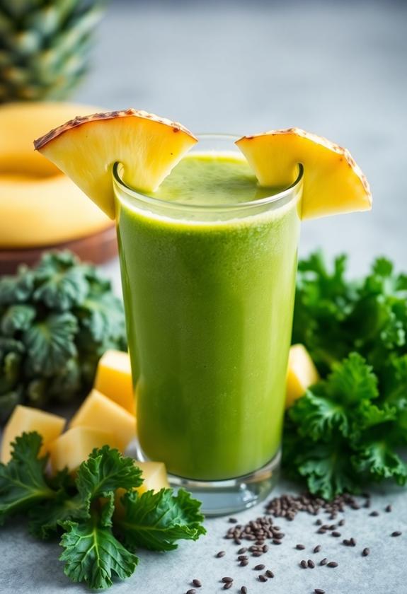 kale pineapple smoothie recipe