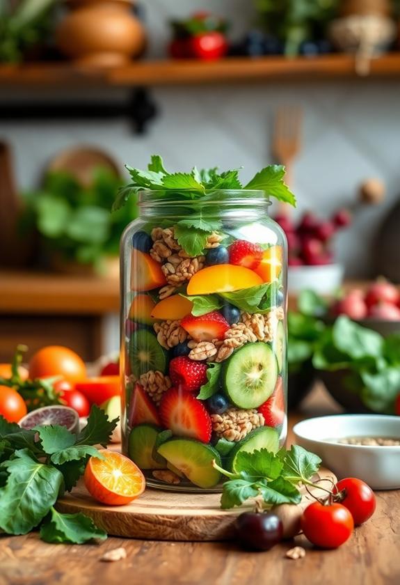 layering ingredients in jar
