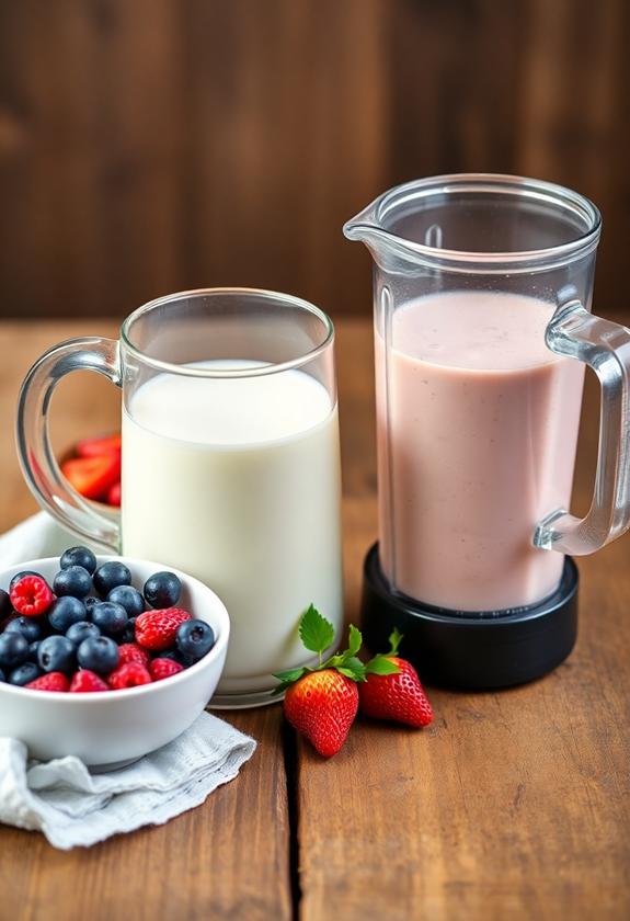 low fat dairy option