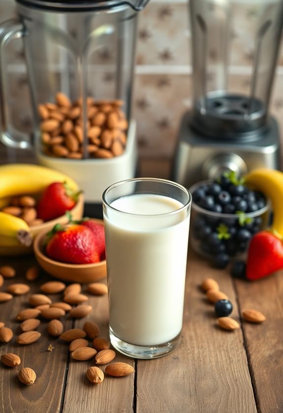 nut based dairy alternative beverage