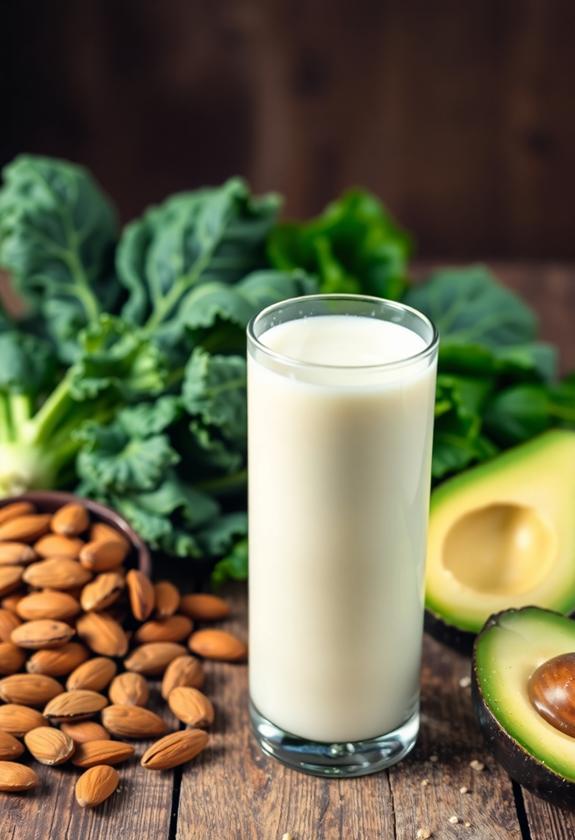 nut based dairy alternative beverage