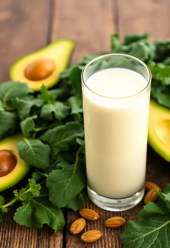 nut based dairy alternative beverage