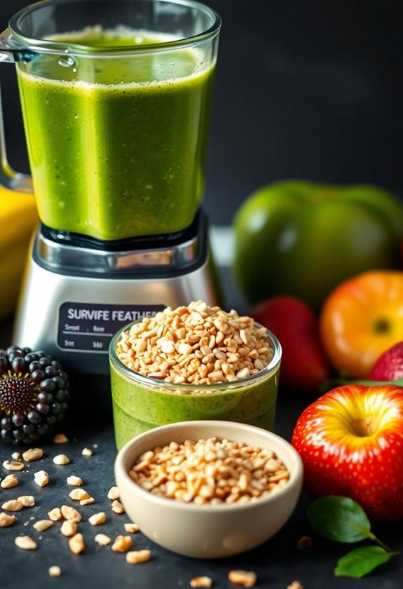 nut grinding for smoothies