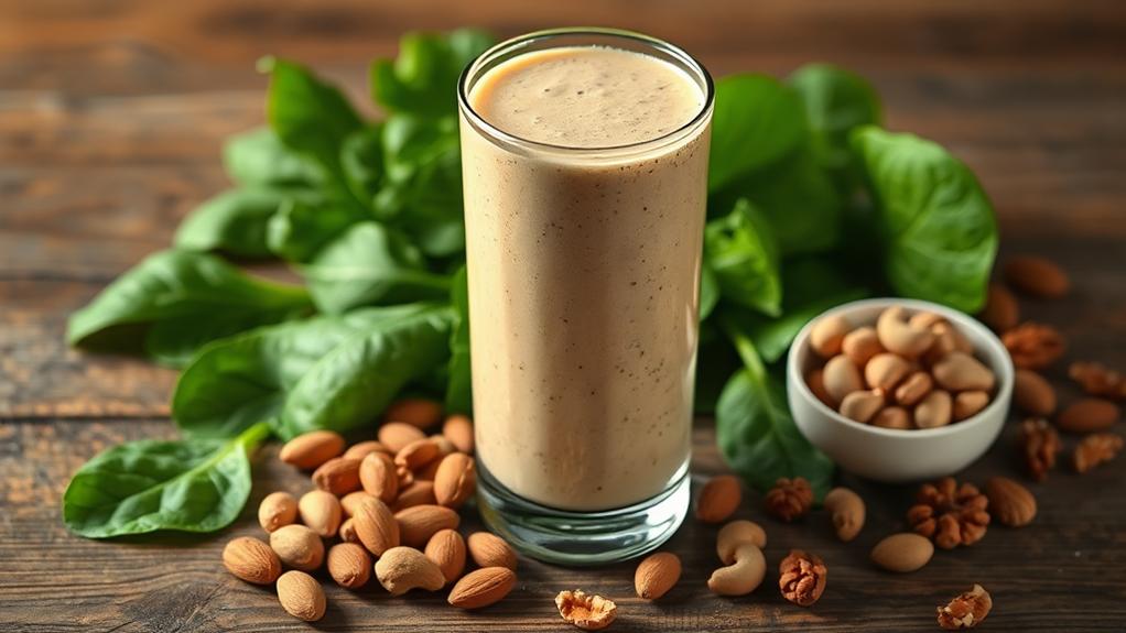 nut infused protein smoothies