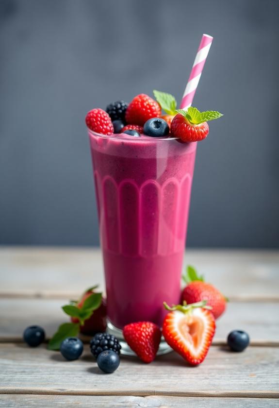 nutrient rich berry smoothie