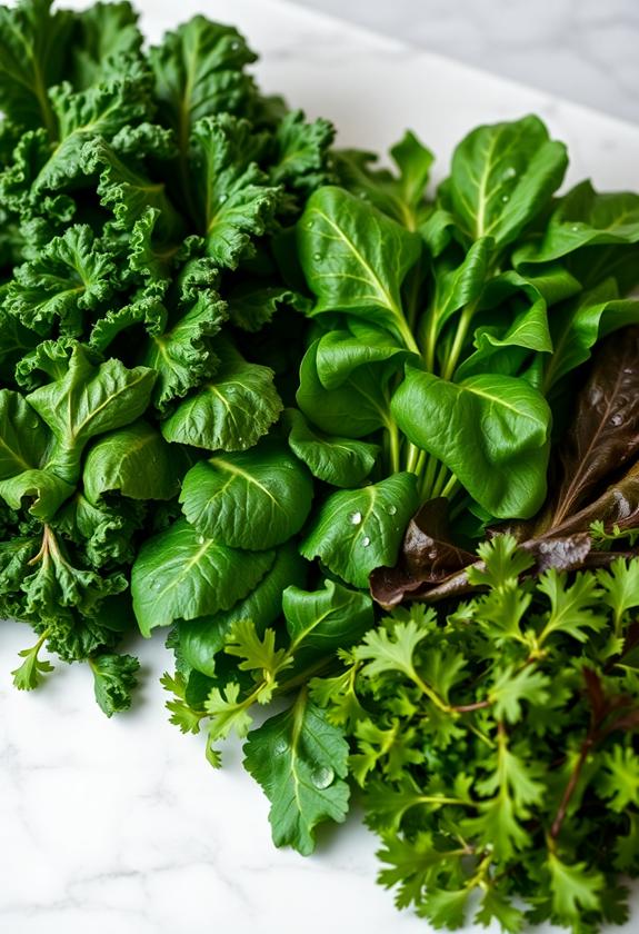 nutrient rich leafy vegetables