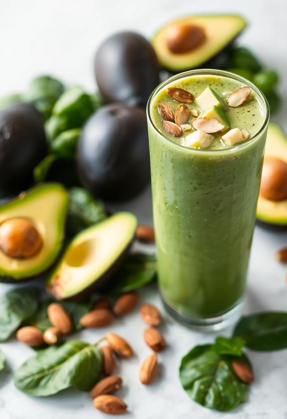 nutritious avocado almond shake