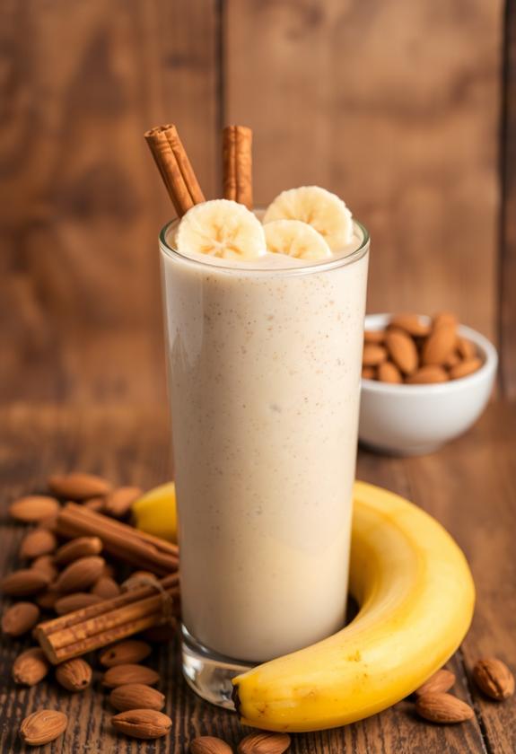 nutritious banana cinnamon beverage