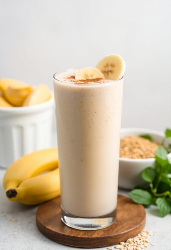 nutritious banana oatmeal smoothie