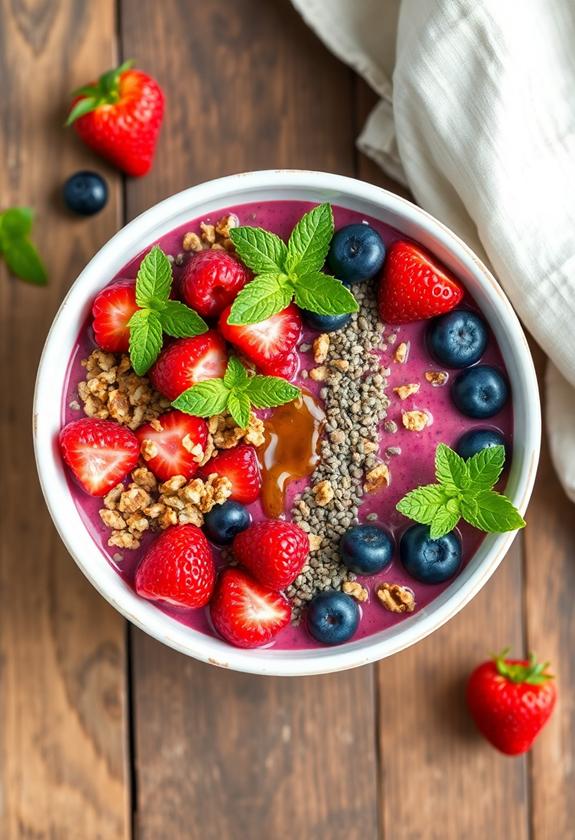 nutritious berry fiber bowl