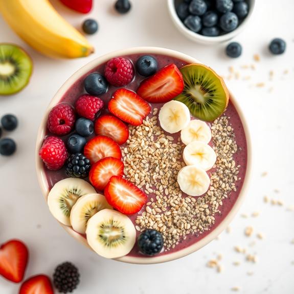 nutritious high fiber smoothie components