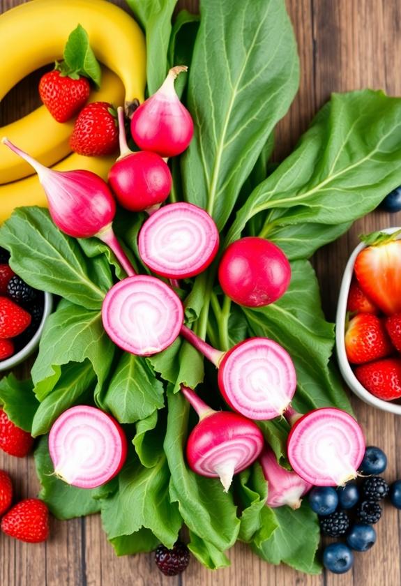 nutritious leafy vegetable tops