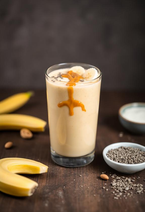 nutritious peanut butter smoothie