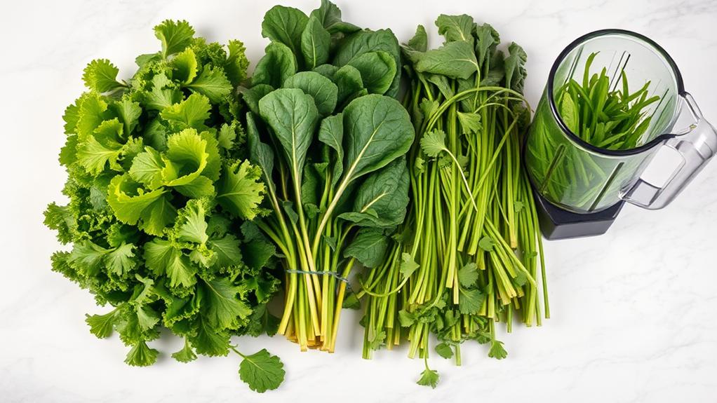 optimal greens for blending