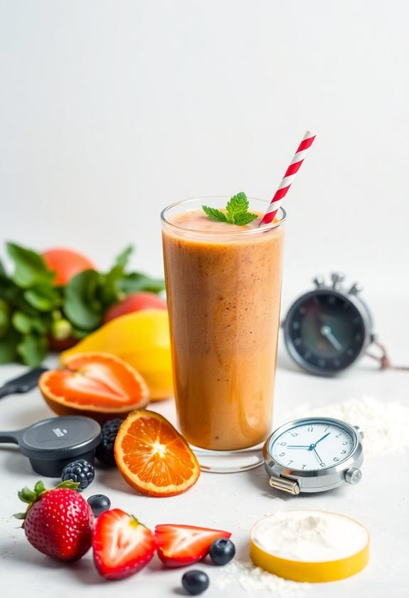 optimal post workout smoothie timing