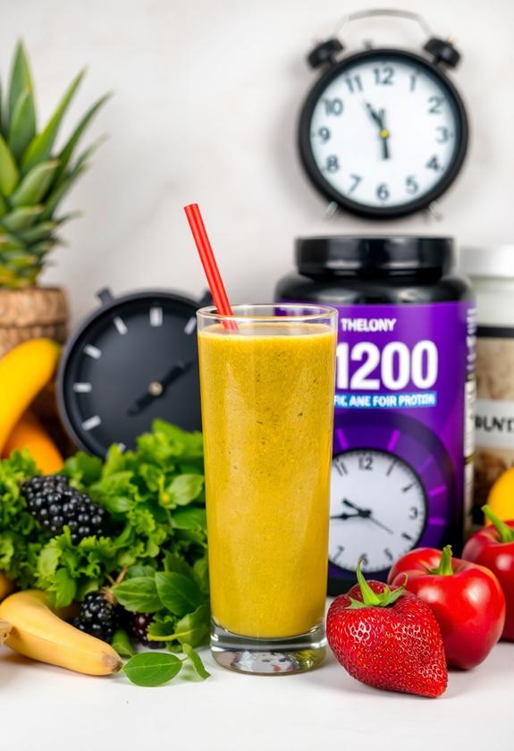 optimal smoothie meal timing