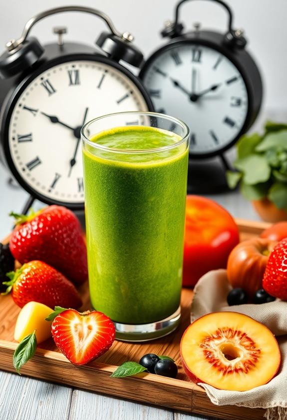 optimize smoothie drinking timing