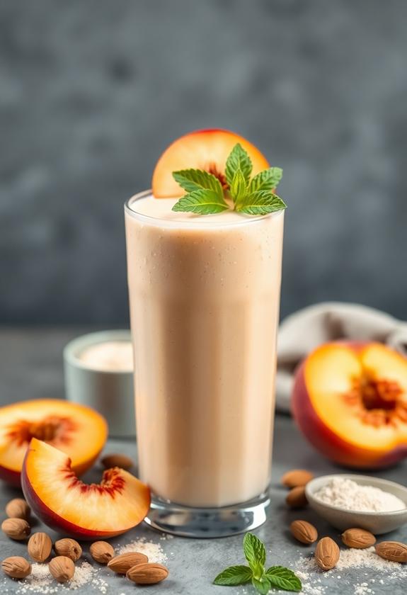 peachy creamy dessert bliss